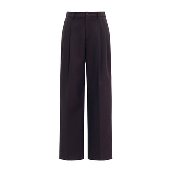 Yamasho worsted wool horn button trousers