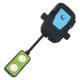 ເຄື່ອງຈັກຫຍິບ universal mobile phone holder 360 rotation double magnetic strong suction shockproof mobile phone large clip flat car mobile phone holder