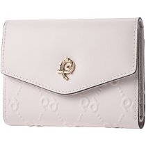 Pierre Cardin Wallet Womens Short Coin Purse Womens Genuine Leather Bill Holder ID Card Bag Wallet Small and Exquisite Wallet