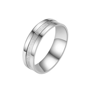 Japanese and korean style rings for men's closed mouth titanium steel custom engraving