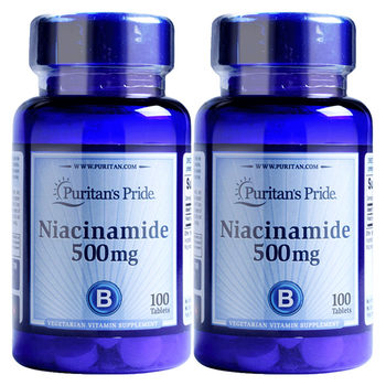 Vitamin b3 niacinamide tablets orally 100 tablets x2 bottles