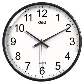 Silent, punctual, simple and durable quartz wall clock