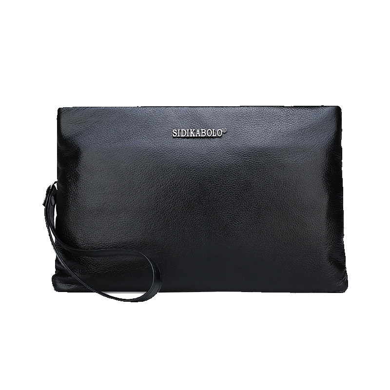 Soft cowhide men's handbags large capacity genuine leather clutch bags men's bags business casual wallet men