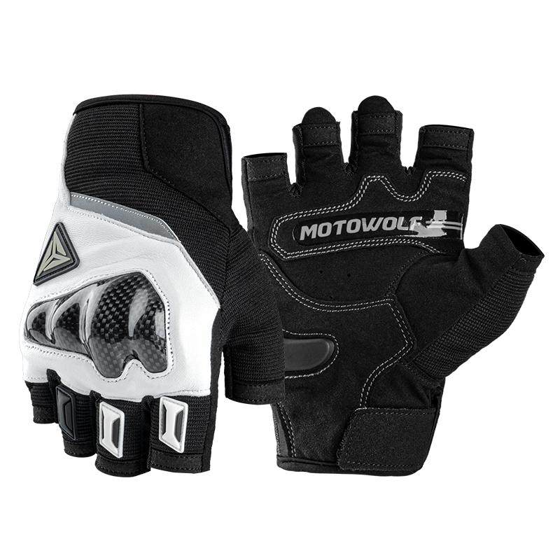 Modo Wolf Motorcycle Gloves Half Finger Men and Women to Prevent Falling