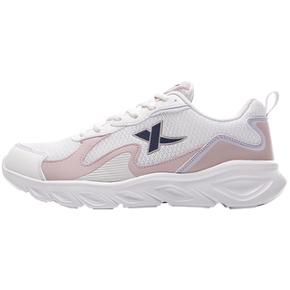 特步女鞋老爹鞋2025年冬季跑步鞋轻便软底秋冬网面透气运动鞋子女