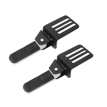 Front electric vehicle pedal pedal bell front pedal footrest motorcycle folding pedal widened on both sides