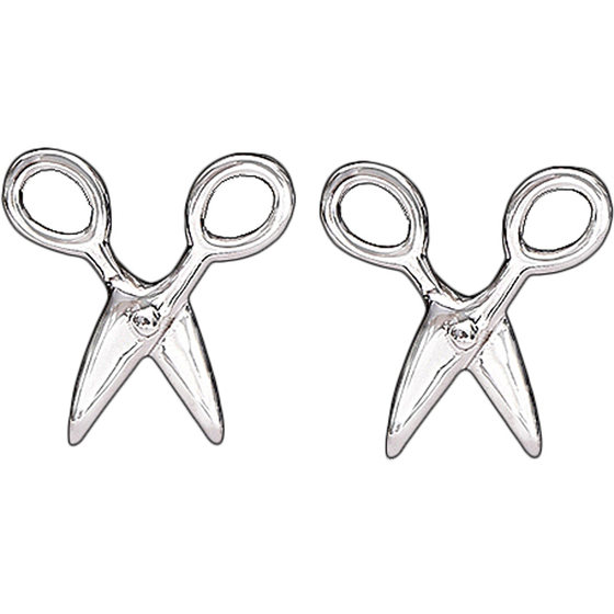 Simple and versatile S925 sterling silver jewelry cute creative personality small scissors earrings Women's earrings earrings earrings earrings