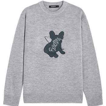 Gxg.jeans men's clothing gray loose casual round neck sweater men's basement base autumn and winter hot sale