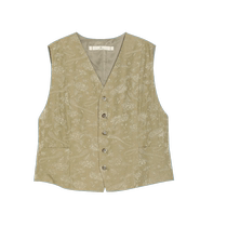 EIN Yan retro literary old money style dark pattern jacquard V-neck casual simple and capable suit vest 24 summer new style