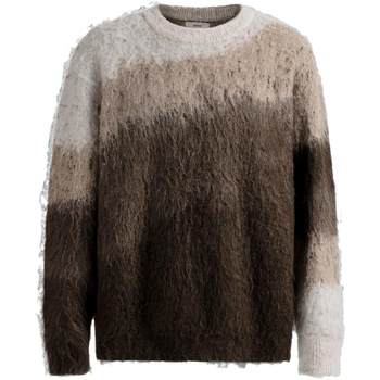 Chinism red gradient crew neck sweater for men