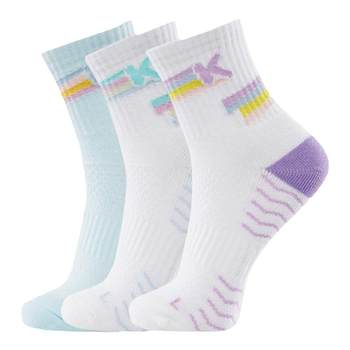 ຖົງຕີນກິລາ Kawasaki badminton socks thickened towel bottom women's medium socks rainbow socks sweat-absorbent running jump rope skipping