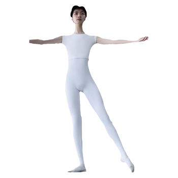 Vonsu Adult Dance Footed Pants Men's Ballet Practice Exam Slim Fit Tight Body Ballet Pants