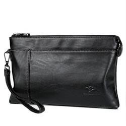 Baodi kangaroo handbag men's leather clutch bag large-capacity soft cowhide envelope bag men's clip bag business clutch bag
