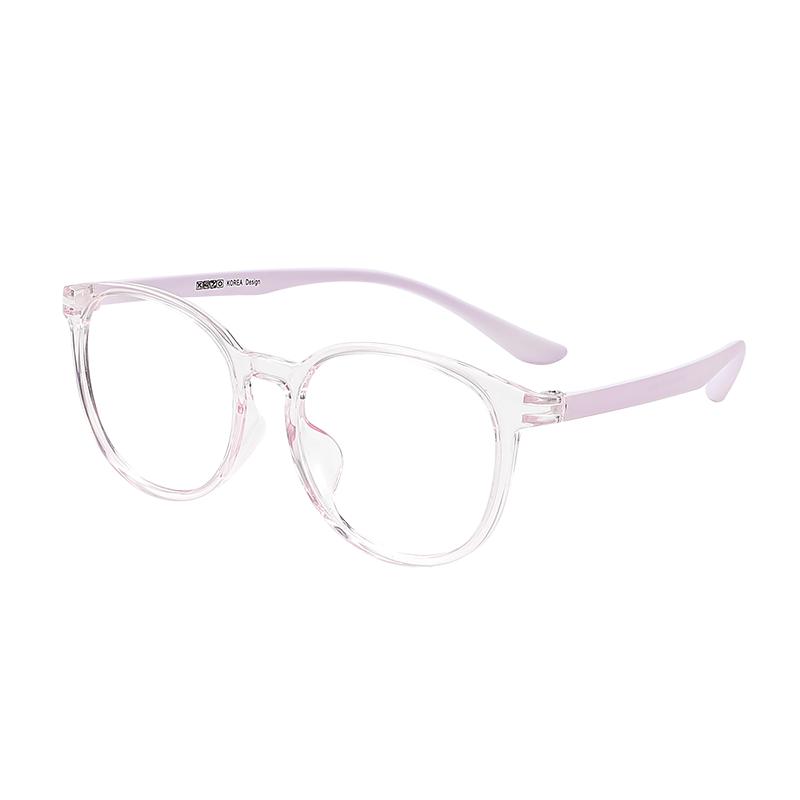 Aojie children's color transparent TR90 anti-blue light myopia glasses