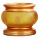 Glazed incense burner household indoor brass God of Wealth Buddhist utensils
