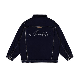 American vintage pressed rivet denim jacket suit