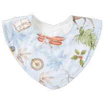 Hani Sky newborn baby gauze triangle towel eating bib waterproof bib baby anti-spitting saliva towel