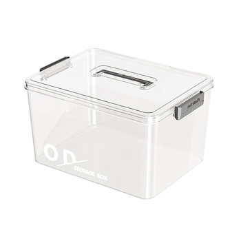 Transparent household toys and accessories storage box