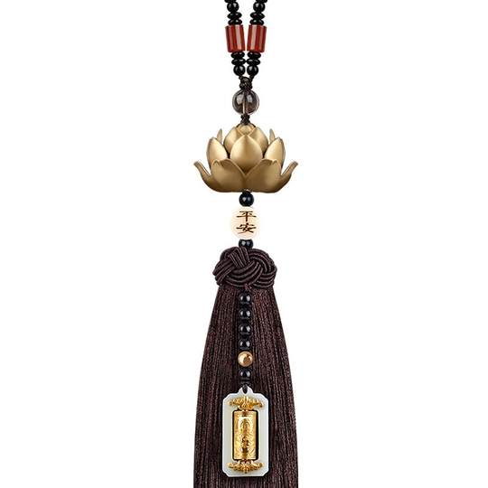 莲花汽车挂件出入平安2025新款车载挂饰高档女车内饰品高级感男士