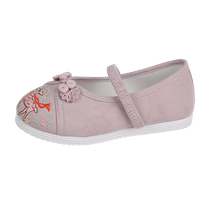 Childrens embroidered shoes old Beijing princess cloth shoes ethnic style girls Hanfu shoes costume students dance performance shoes
