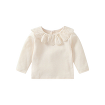 Fanhunting girls long-sleeved T-shirt spring 2024 new style childrens bottoming shirt baby girl versatile tops spring and autumn