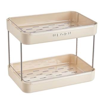 Cup storage rack cream drain tray