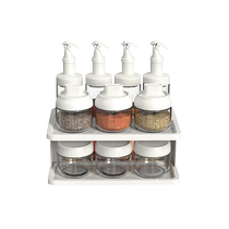 British baroness seasoning jar suit spoon cover integrated seasoning case kitchen seasoned bottle oil jug sealed salt tank seasoning jar
