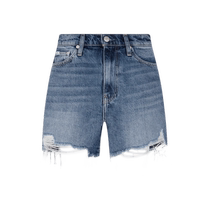 CK Jeans Summer Womens Simple Patch Street Trend Raw Edge Cotton Denim Shorts ZW02068