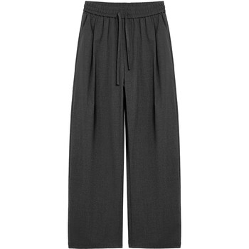 Straight through micro scimitar casual trousers