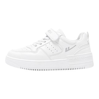 Pull back boys' white shoes and girls' casual sports shoes