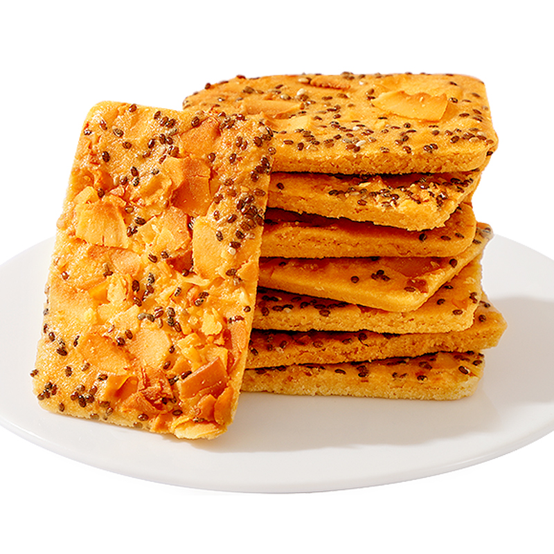Chia Seed, Red Date, Yam and Coconut Crisp Wafers