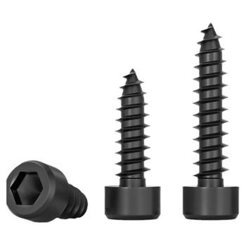 Black 304 stainless steel hexagonal self-tapping screw