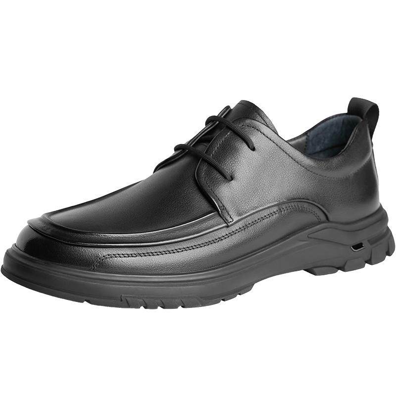 Belle Men's Casual Business Black Leather Shoes