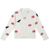 New products for autumn and winter] THOM BROWNE childrens 2024 merino wool knitted cardigan
