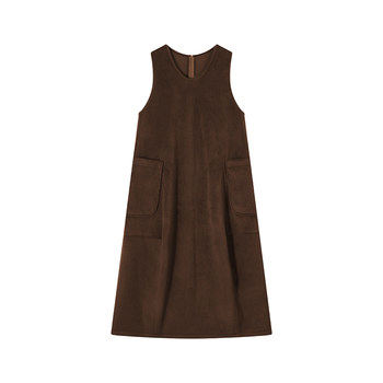 Wu tongtong u-neck sleeveless vest dress