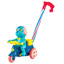 Childrens toddler stroller airplane baby toy 1 to 2 years old push push music single pole learning to walk with bell for boys and girls