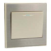 Chisheng Electric brushed stainless steel one single control one double control one multi control single and double midway switch panel