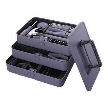Jimmy home x3-abg toolbox set home multifunctional hardware toolbox repair set handmade saw