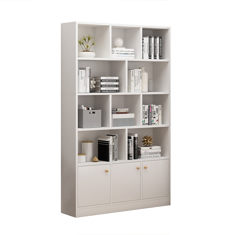 Saifu bookshelf storage rack floor bookcase with door