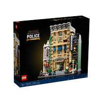 (Self-operated) LEGO 10278 Creative Street View Police Station Donut Newsstand Assembled Building Block Toy Gift