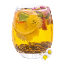 Lemon hawthorn winter melon lotus leaf tea rose chrysanthemum cassia seed tea oil removal fat removal and body shaping flagship store soaking in water