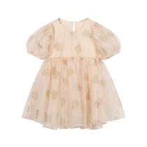 Maradin Childrens Clothing Girls Dresses 2022 Summer New Style Fun Printed Organza Princess Mesh Skirt