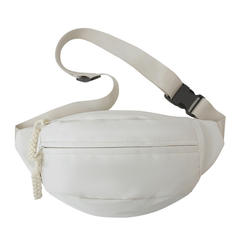 Large-capacity crossbody cycling chest bag for women 2026 new waist bag women's shoulder bag men's sports trendy brand simple solid color