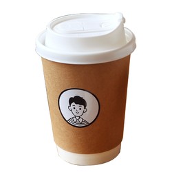 가정용 밀크티 뜨거운 음료용 일회용 두꺼운 커피 종이컵