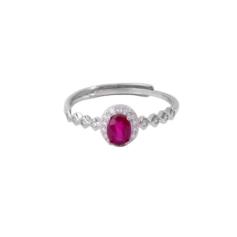 0.5 carat natural pigeon blood ruby ring