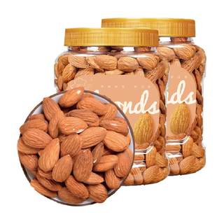 新边界原味巴旦木仁400g*2罐大杏仁扁桃仁片坚果零食干果孕妇特产