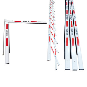 90 ° Curved Red and White 2-Layer Ketuo Fence Pole, Ketuo Curved Gate Pole, Anti-Collision Rubber Strip Pole, Octagonal Car Barrier Pole