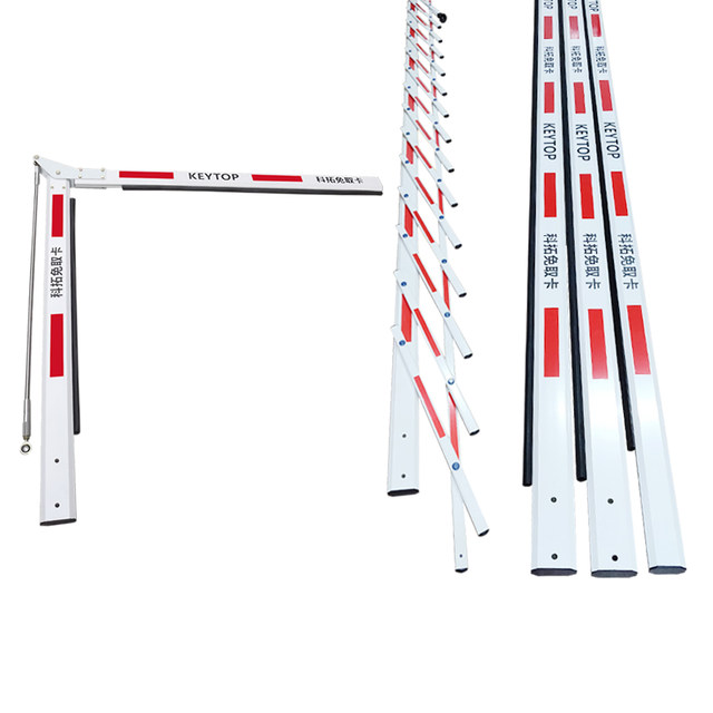 90 curved pole red and white 2-layer Ketuo pole fence pole