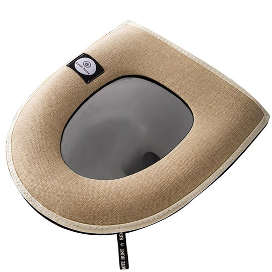 亚麻马桶坐垫四季通用厕所坐便套器垫子圈马桶垫夏季防水家用网红