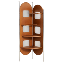 Quanyou Home Antique Decorative Rack Living Room Small Apartment Storage Rack Wall Corner Rack 129032